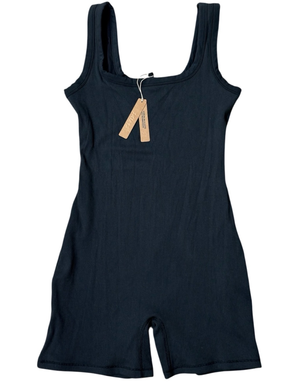 NWT SKIMS COTTON RIB ONESIE ROMPER BODYSUIT SZ L - Picture 3 of 7